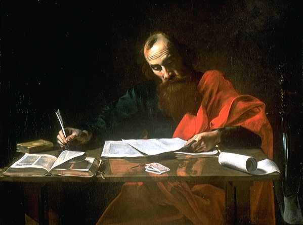 St. Paul Writing An Epistle